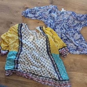 2 motherhood maternity tops